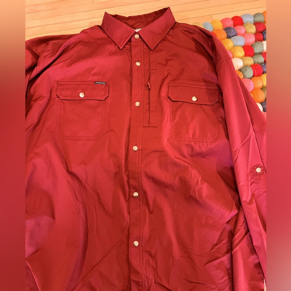 PONCHO 3x long-sleeve Button-Up Shirt.